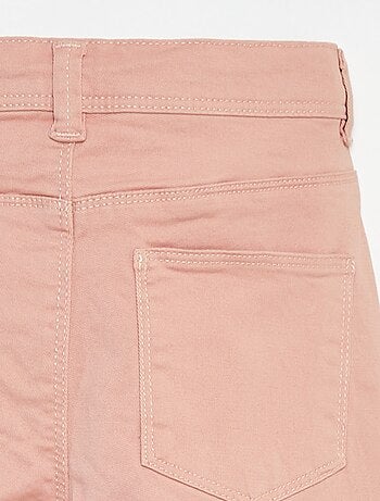 Calças slim/corte justo com 4 bolsos