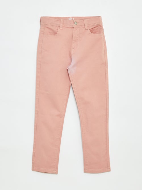 Calças slim/corte justo com 4 bolsos - Kiabi