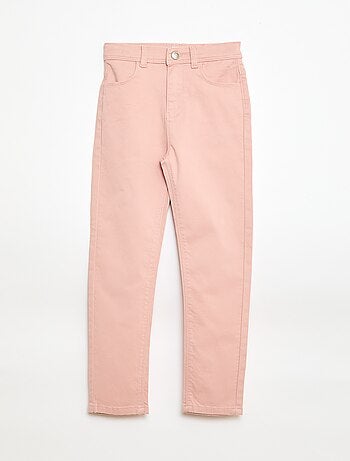 Calças slim/corte justo com 4 bolsos