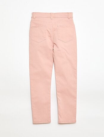 Calças slim/corte justo com 4 bolsos