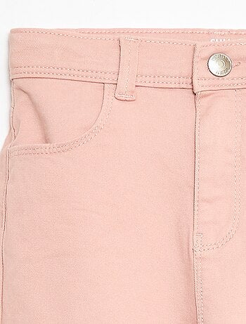 Calças slim/corte justo com 4 bolsos