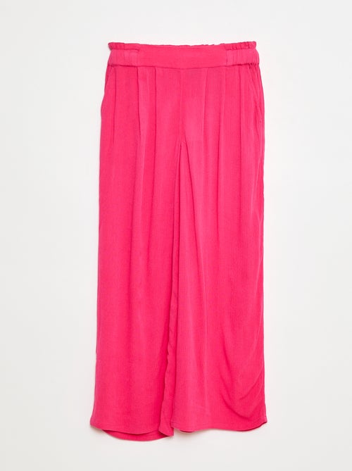 Calças smart leves lisas - Kiabi