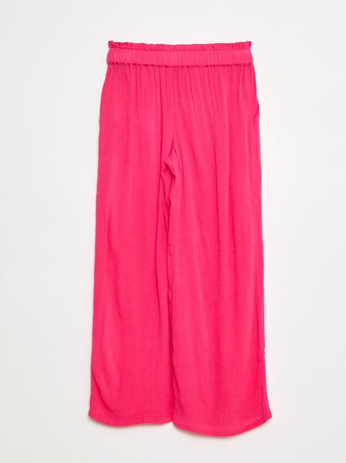 Calças smart leves lisas - Kiabi