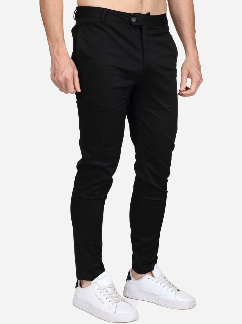 Calças sociais slim fit - Frilivin Preto - Kiabi