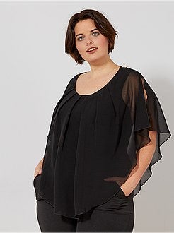 Calças soltinhas com cintura elástica - Kiabi