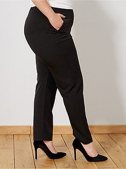 Calças soltinhas com cintura elástica - Kiabi