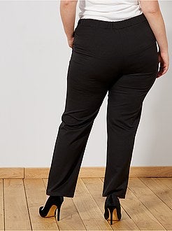 Calças soltinhas com cintura elástica - Kiabi