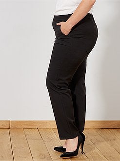 Calças soltinhas com cintura elástica - Kiabi