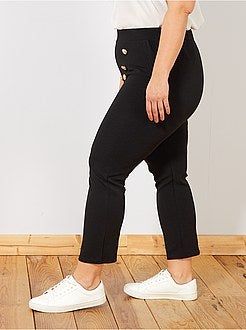 Calças soltinhas com cintura elástica - Kiabi