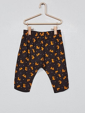 Calças soltinhas estampadas - Kiabi