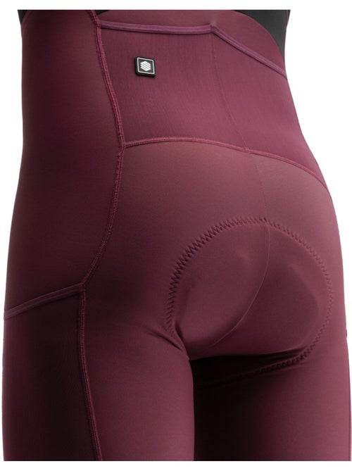 Calças térmicas justas de ciclismo gravel com alças para homem - Kiabi