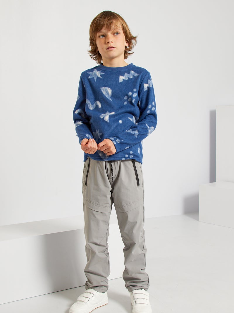 Calças tipo jogger Cinza - Kiabi