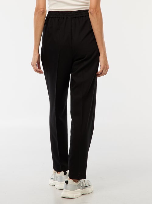 Calças tipo jogger lisas - Kiabi