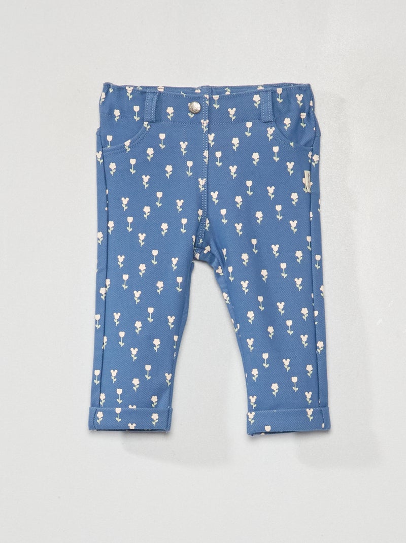 Calças tregging com estampado 'Minnie' AZUL - Kiabi