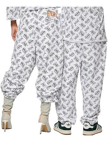 Calças Unissexo Kaporal Vogg Branco/Preto