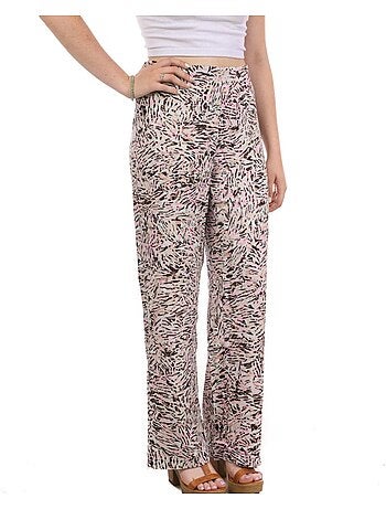 Calças Vero Moda Easy Rosa e Turquesa para Mulher