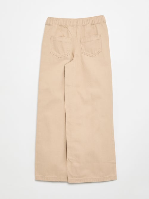 Calças wide leg - corte ajustado - Kiabi Calças wide leg - corte ajustado - Kiabi