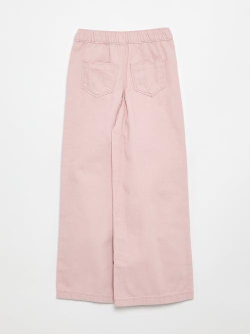 Calças wide leg - corte ajustado - Kiabi Calças wide leg - corte ajustado - Kiabi