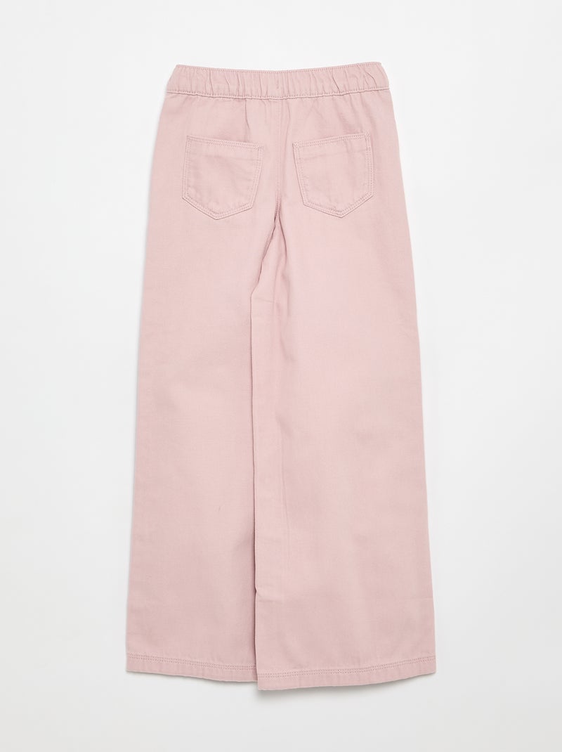 Calças wide leg - corte ajustado Violeta - Kiabi
