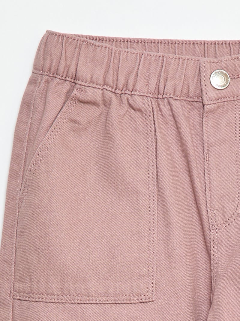 Calças wide leg - Corte + confortável Rosa - Kiabi