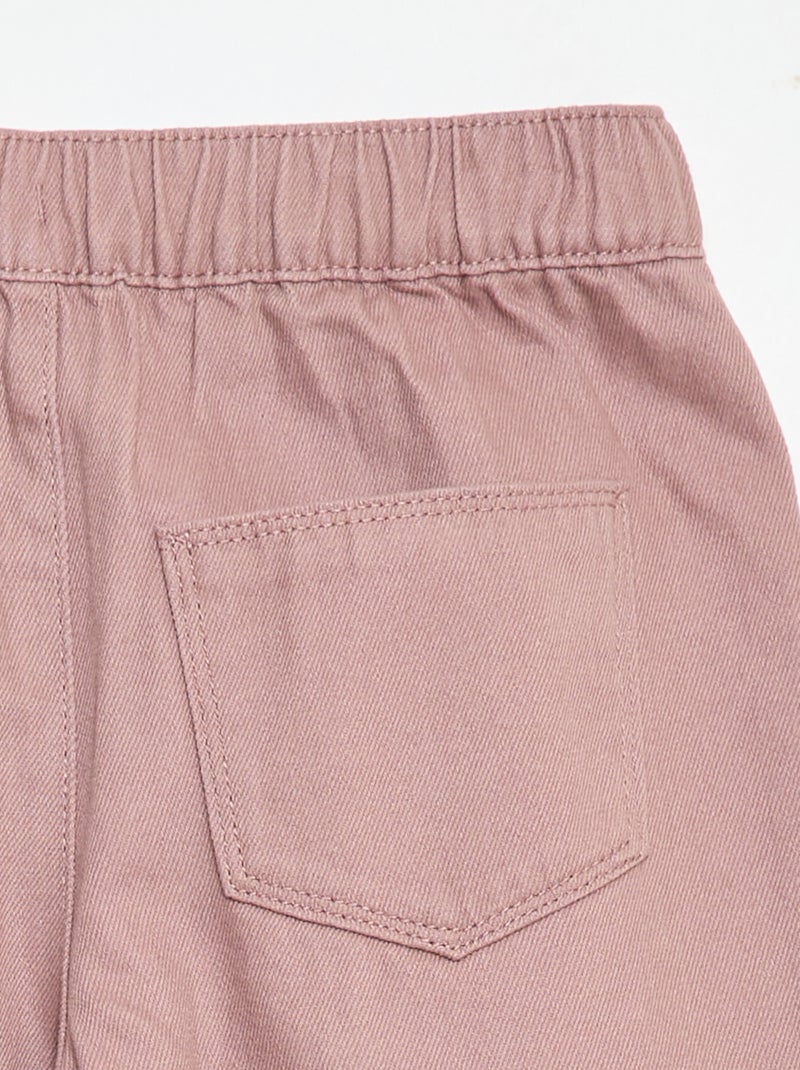 Calças wide leg - Corte + confortável Rosa - Kiabi