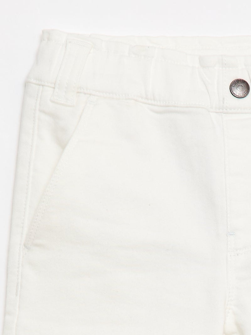 Calças wide-leg - So Easy BRANCO - Kiabi