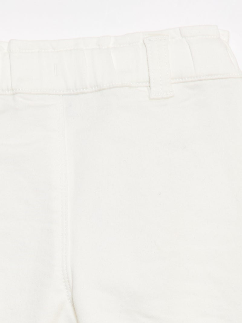 Calças wide-leg - So Easy BRANCO - Kiabi