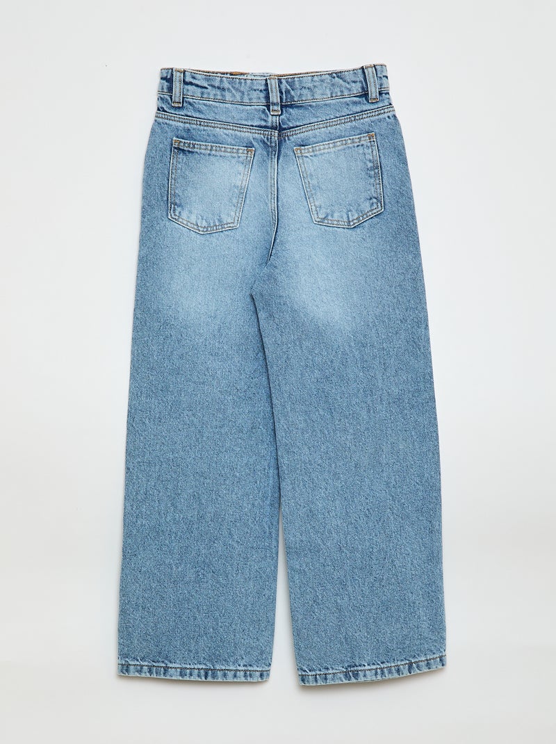 Calças wide leg AZUL - Kiabi