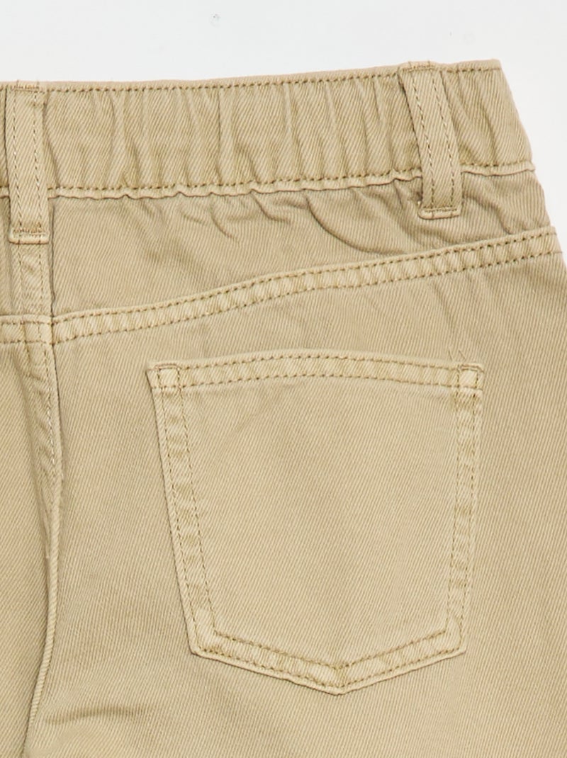 Calças wide-leg Bege - Kiabi