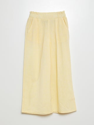 Calças wide-leg