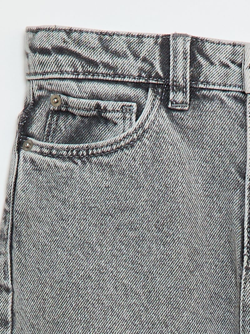 Calças wide leg Cinza - Kiabi