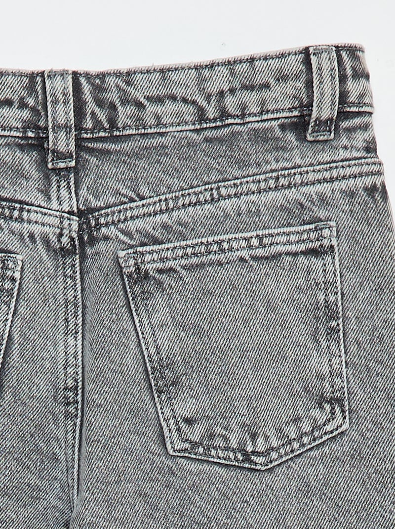 Calças wide leg Cinza - Kiabi