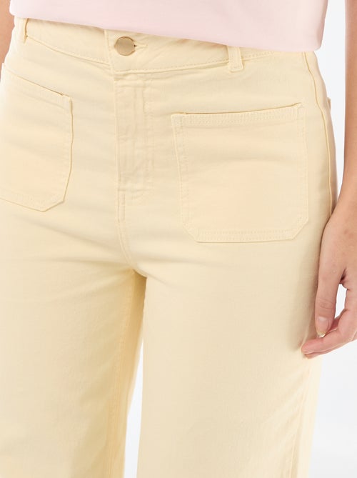 Calças wide leg coloridas - Kiabi