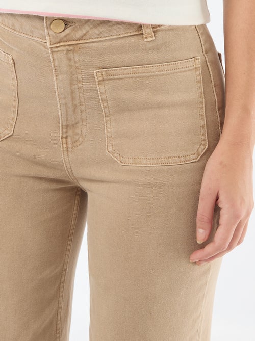 Calças wide leg coloridas - Kiabi