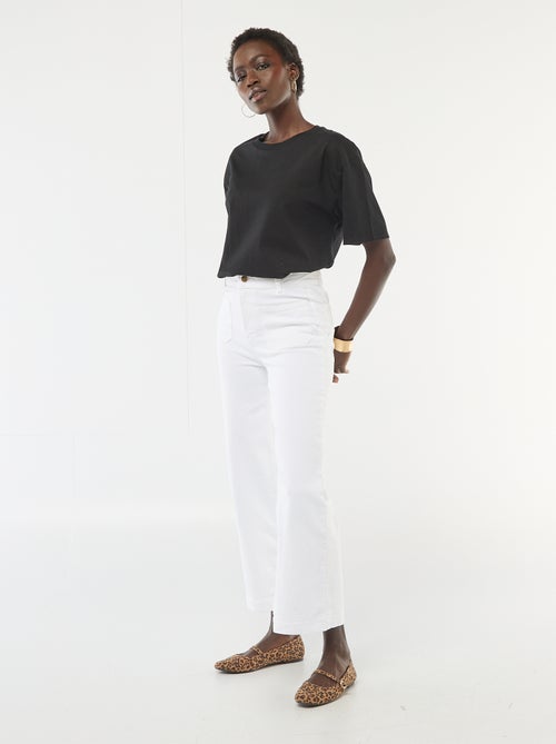 Calças wide leg coloridas - Kiabi