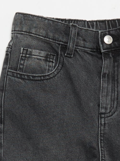 Calças wide leg com bordados - Kiabi