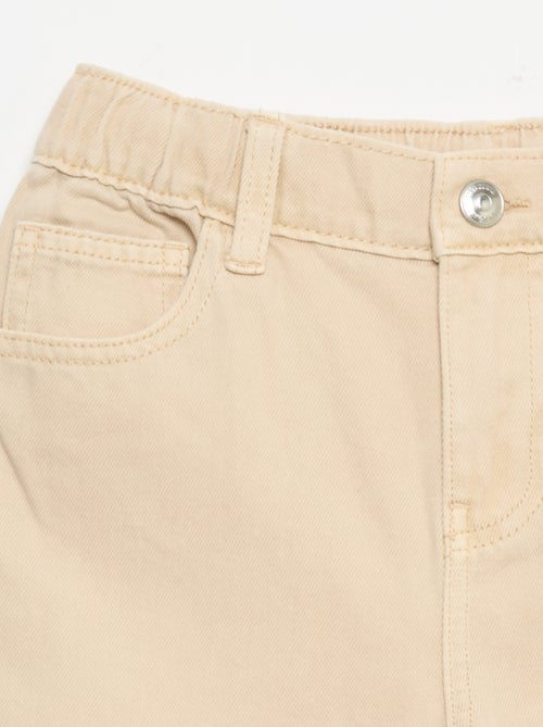 Calças wide leg com cintura ajustável - Kiabi Calças wide leg com cintura ajustável - Kiabi