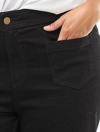 Calças wide-leg cropped