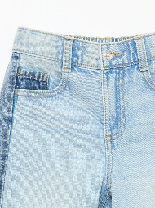 Calças wide leg fit / corte largo com 2 tons - Kiabi