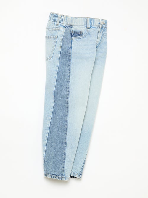 Calças wide leg fit / corte largo com 2 tons - Kiabi