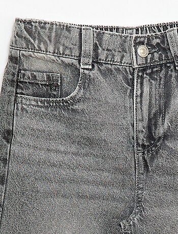 Calças wide leg fit / corte largo com 2 tons