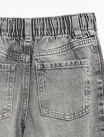 Calças wide leg fit / corte largo com 2 tons