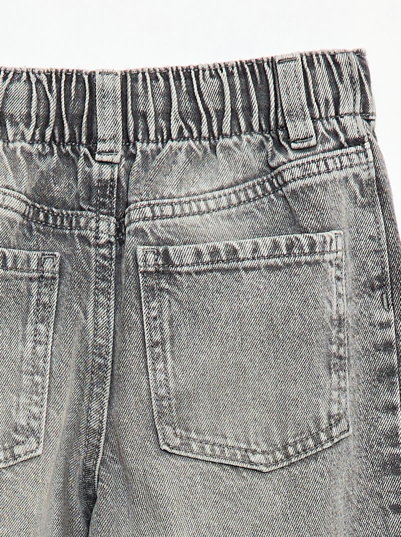 Calças wide leg fit / corte largo com 2 tons Cinza - Kiabi