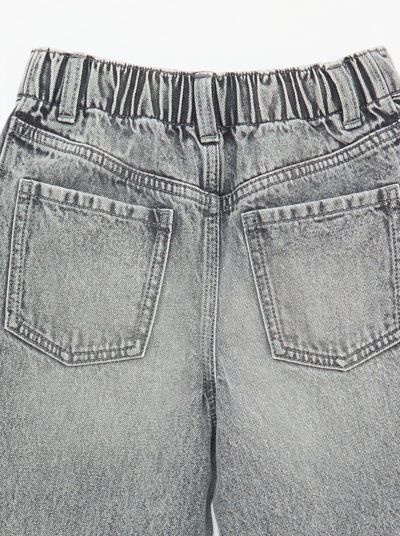 Calças wide leg fit / corte largo com 2 tons Cinza - Kiabi