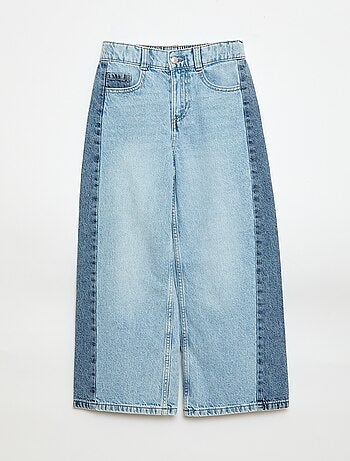 Calças wide leg fit / corte largo em 2 tons