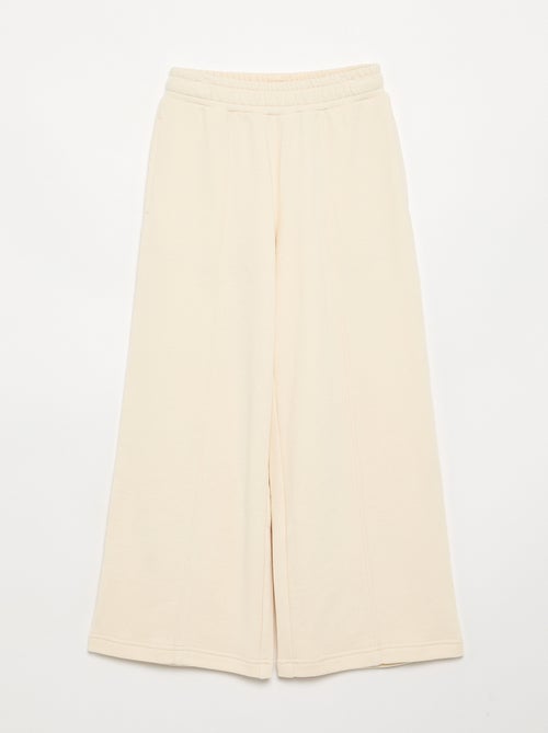 Calças wide leg lisas - Kiabi