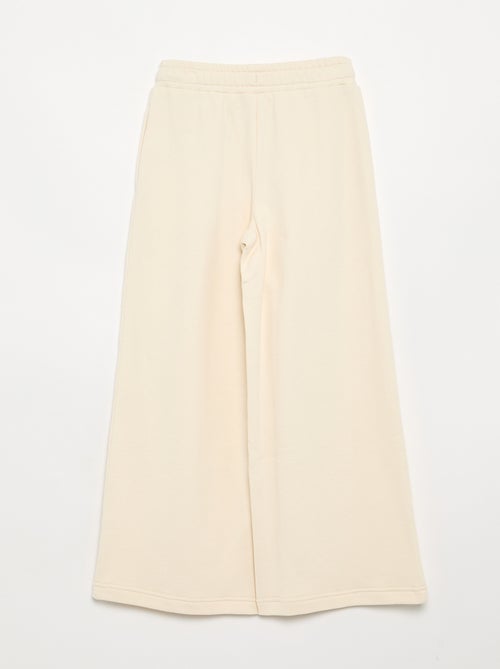 Calças wide leg lisas - Kiabi