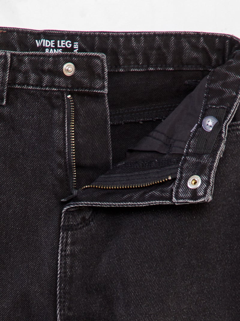 Calças wide leg PRETO - Kiabi