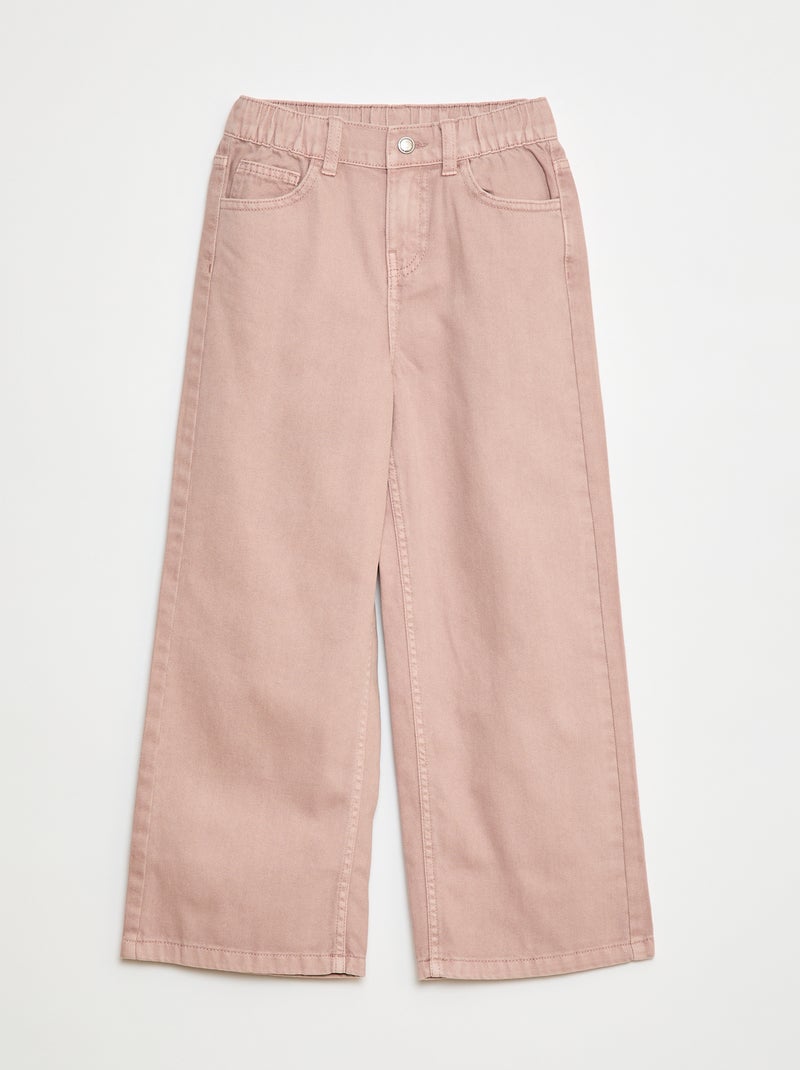Calças wide-leg Rosa - Kiabi