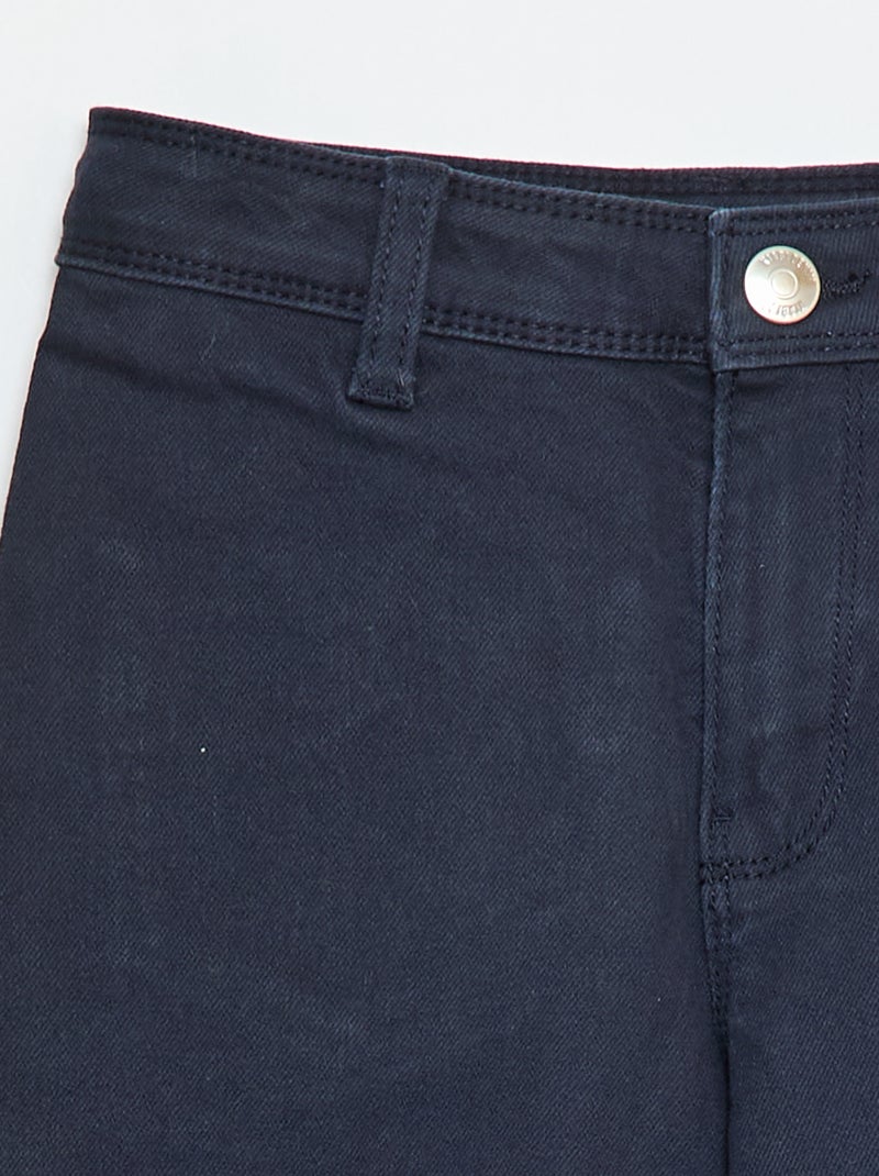Calças wide leg sem bolsos frontais Azul - Kiabi